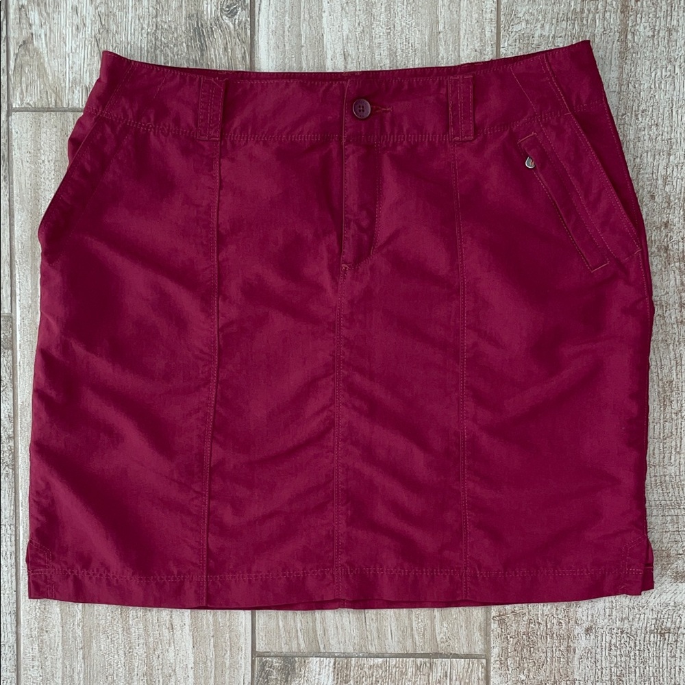 Royal Robbins dark red quick dry skirt, size 8